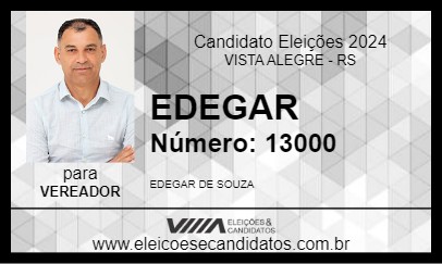 Candidato EDEGAR 2024 - VISTA ALEGRE - Eleições