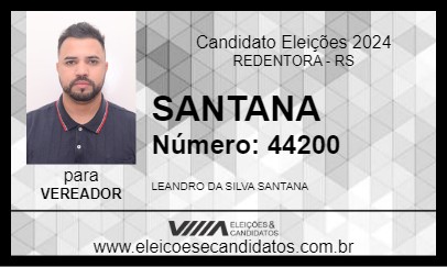 Candidato SANTANA 2024 - REDENTORA - Eleições