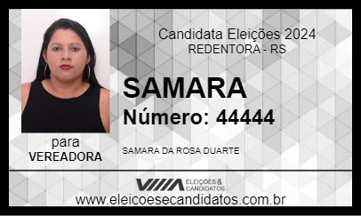 Candidato SAMARA 2024 - REDENTORA - Eleições