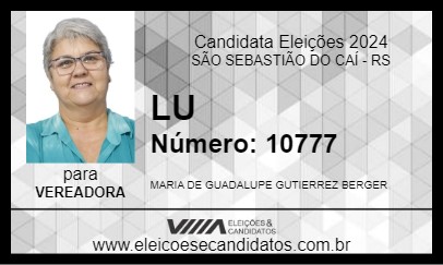 Candidato LU 2024 - SÃO SEBASTIÃO DO CAÍ - Eleições