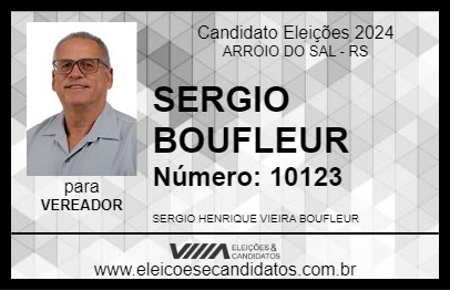 Candidato SERGIO BOUFLEUR 2024 - ARROIO DO SAL - Eleições