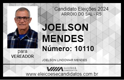 Candidato JOELSON MENDES 2024 - ARROIO DO SAL - Eleições