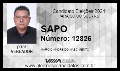 Candidato SAPO 2024 - PARAÍSO DO SUL - Eleições