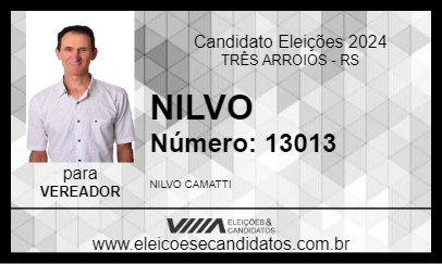 Candidato NILVO 2024 - TRÊS ARROIOS - Eleições