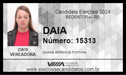 Candidato DAIA 2024 - REDENTORA - Eleições