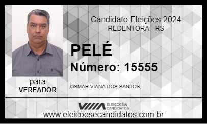 Candidato PELÉ 2024 - REDENTORA - Eleições