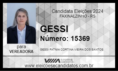 Candidato GESSI 2024 - FAXINALZINHO - Eleições