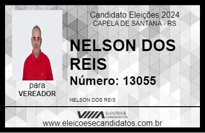 Candidato NELSON DOS REIS 2024 - CAPELA DE SANTANA - Eleições