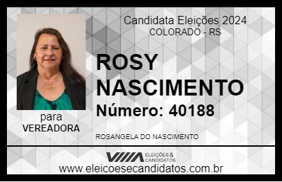 Candidato ROSY NASCIMENTO 2024 - COLORADO - Eleições