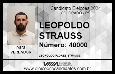 Candidato LEOPOLDO STRAUSS 2024 - COLORADO - Eleições