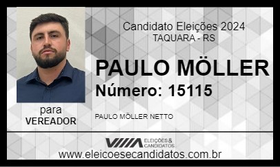 Candidato PAULO MÖLLER 2024 - TAQUARA - Eleições