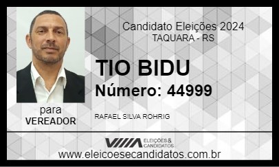 Candidato TIO BIDU 2024 - TAQUARA - Eleições