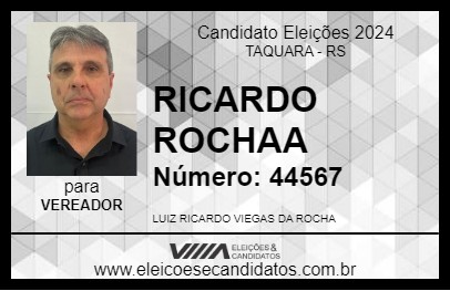 Candidato RICARDO ROCHA 2024 - TAQUARA - Eleições