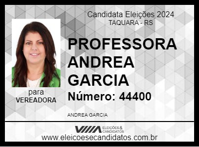 Candidato PROFESSORA ANDREA GARCIA 2024 - TAQUARA - Eleições