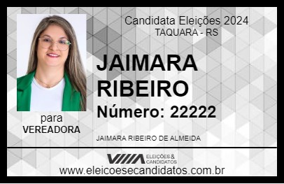 Candidato JAIMARA RIBEIRO 2024 - TAQUARA - Eleições