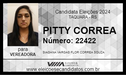 Candidato PITTY CORREA 2024 - TAQUARA - Eleições