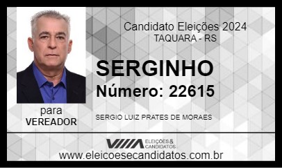 Candidato SERGINHO 2024 - TAQUARA - Eleições