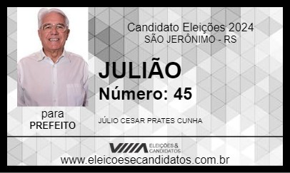 Candidato JULIÃO 2024 - SÃO JERÔNIMO - Eleições