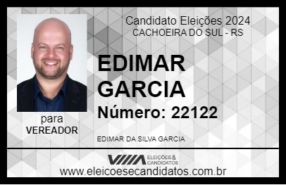 Candidato EDIMAR GARCIA 2024 - CACHOEIRA DO SUL - Eleições