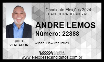 Candidato ANDRE LEMOS 2024 - CACHOEIRA DO SUL - Eleições