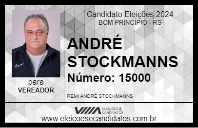 Candidato ANDRÉ STOCKMANNS 2024 - BOM PRINCÍPIO - Eleições