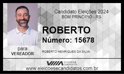 Candidato ROBERTO 2024 - BOM PRINCÍPIO - Eleições