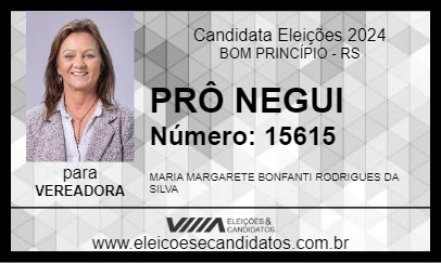 Candidato PRÔ NEGUI 2024 - BOM PRINCÍPIO - Eleições