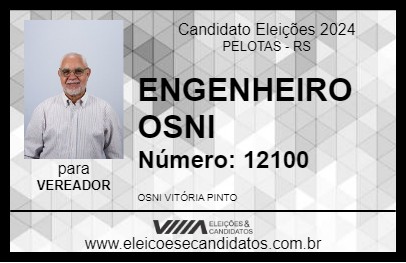 Candidato ENGENHEIRO OSNI 2024 - PELOTAS - Eleições