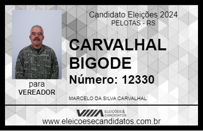 Candidato CARVALHAL BIGODE 2024 - PELOTAS - Eleições