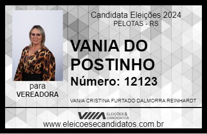 Candidato VANIA DO POSTINHO 2024 - PELOTAS - Eleições