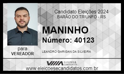 Candidato MANINHO 2024 - BARÃO DO TRIUNFO - Eleições