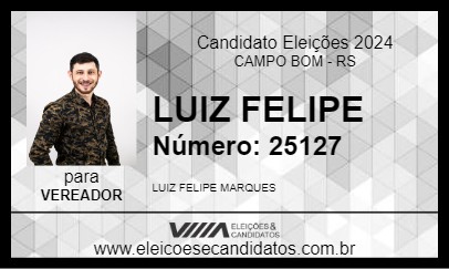 Candidato LUIZ FELIPE 2024 - CAMPO BOM - Eleições