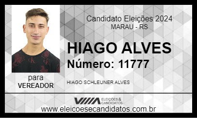 Candidato HIAGO ALVES 2024 - MARAU - Eleições