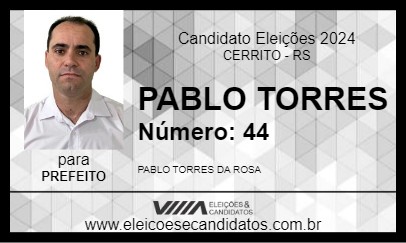 Candidato PABLO TORRES 2024 - CERRITO - Eleições