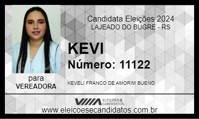 Candidato KEVI 2024 - LAJEADO DO BUGRE - Eleições