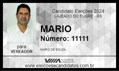 Candidato MARIO 2024 - LAJEADO DO BUGRE - Eleições