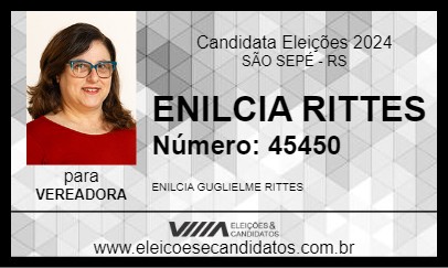 Candidato ENILCIA RITTES 2024 - SÃO SEPÉ - Eleições