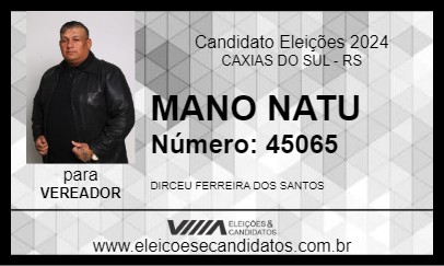 Candidato MANO NATU 2024 - CAXIAS DO SUL - Eleições