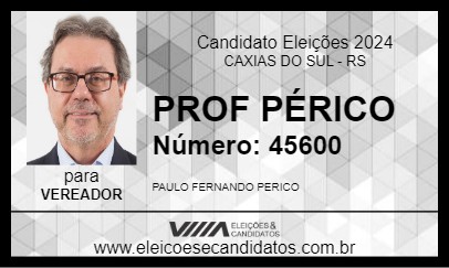 Candidato PROF PÉRICO 2024 - CAXIAS DO SUL - Eleições