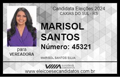 Candidato MARISOL SANTOS 2024 - CAXIAS DO SUL - Eleições