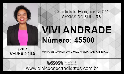 Candidato VIVI ANDRADE 2024 - CAXIAS DO SUL - Eleições