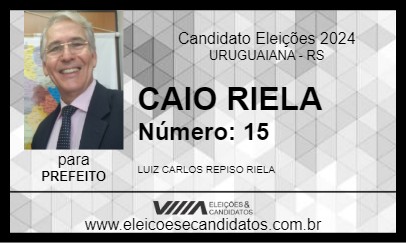 Candidato CAIO RIELA 2024 - URUGUAIANA - Eleições