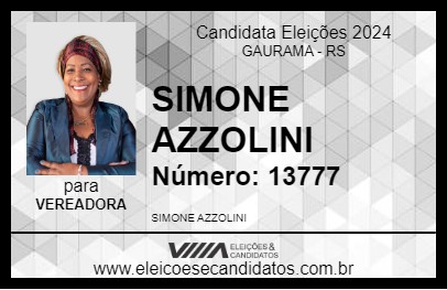 Candidato SIMONE AZZOLINI 2024 - GAURAMA - Eleições