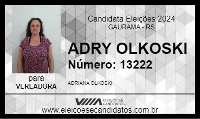 Candidato ADRY OLKOSKI 2024 - GAURAMA - Eleições