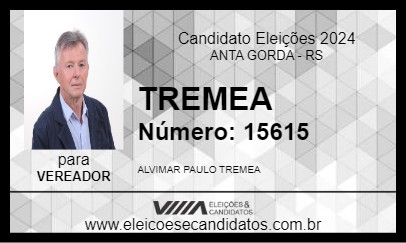 Candidato TREMEA 2024 - ANTA GORDA - Eleições