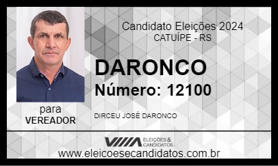 Candidato DARONCO 2024 - CATUÍPE - Eleições