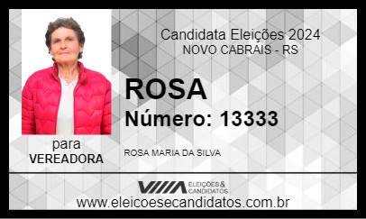 Candidato ROSA 2024 - NOVO CABRAIS - Eleições