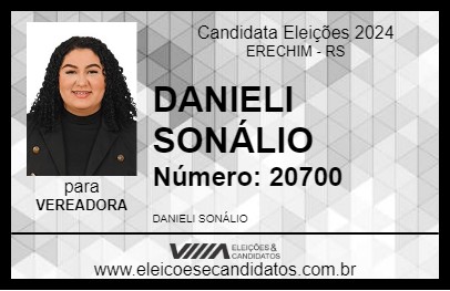 Candidato DANIELI SONÁLIO 2024 - ERECHIM - Eleições