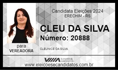 Candidato CLEU DA SILVA 2024 - ERECHIM - Eleições