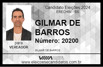 Candidato GILMAR DE BARROS 2024 - ERECHIM - Eleições